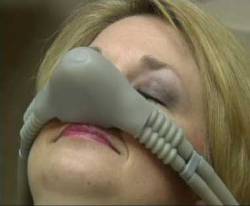 Woman getting nitrous oxide